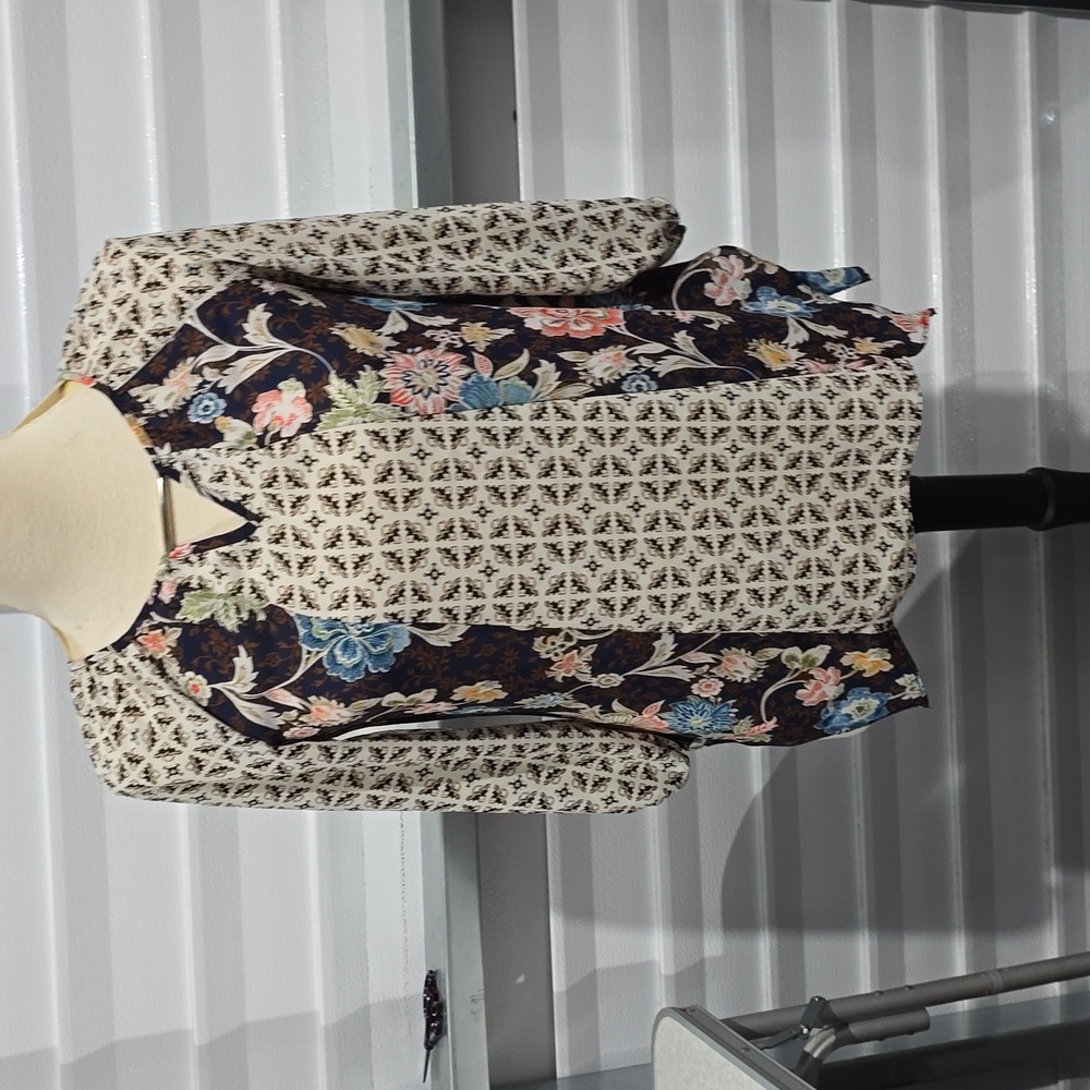 Womens Multi Patterned Blouse Size XS‎